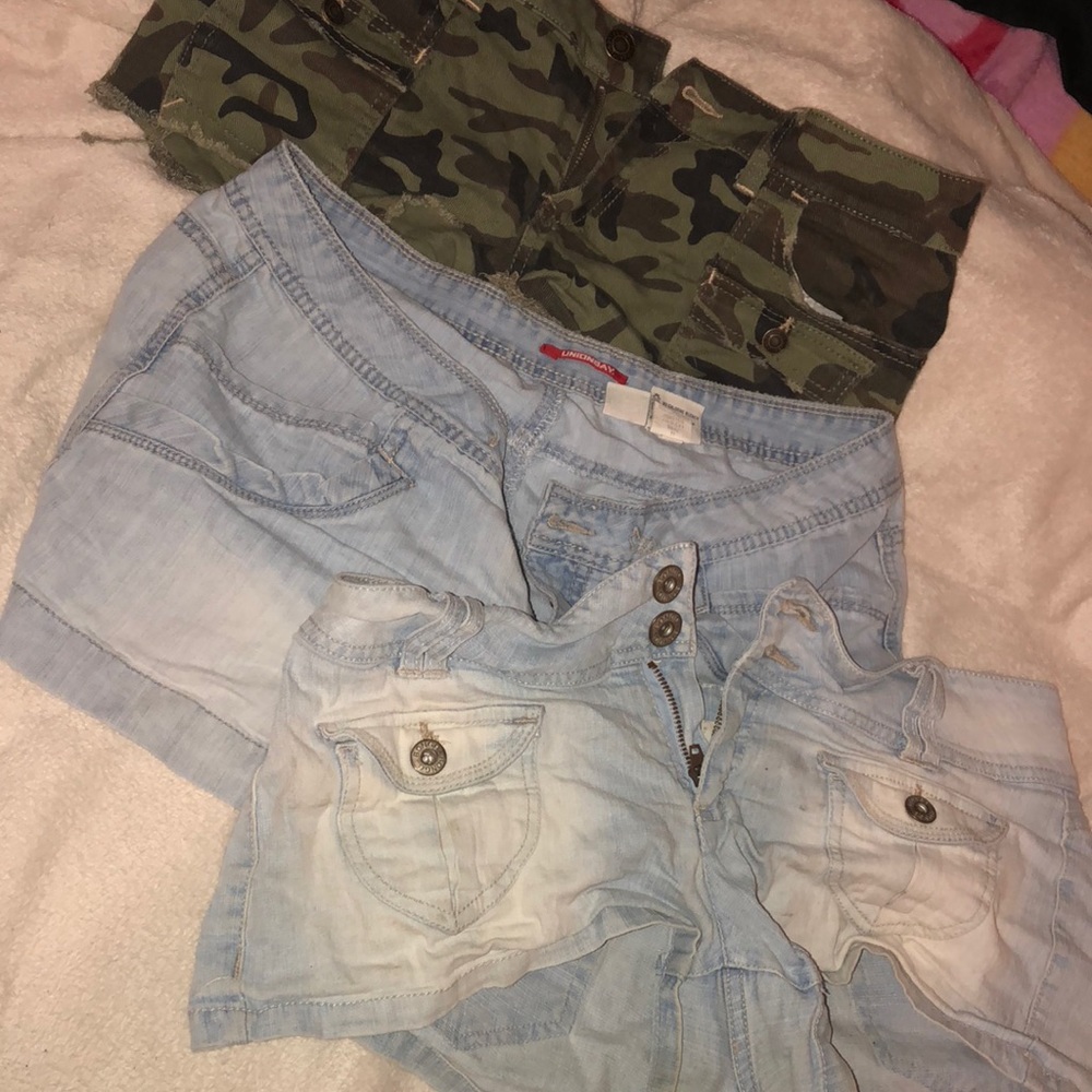 3 pairs of jean shorts size 11